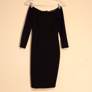 Vananh Scarlet Size Small Black Long Sleeve Dress